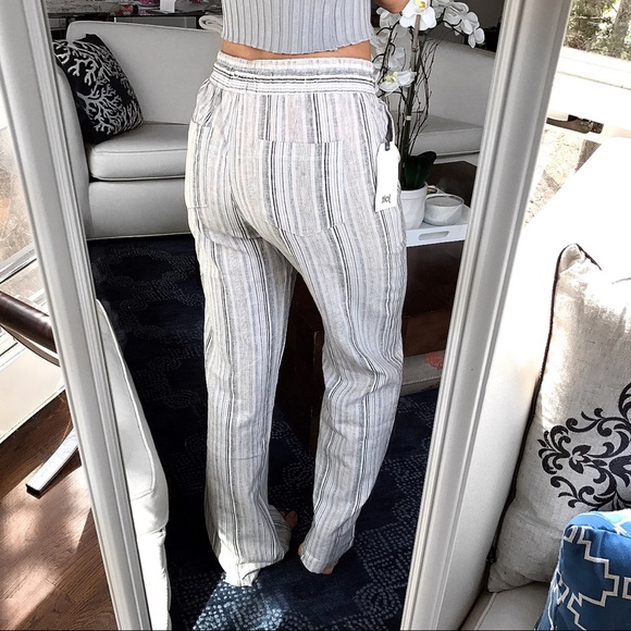 LAST ONE‼️S/M Tassel Beige Blue Wide Leg Pants!  - Picture 6 of 8